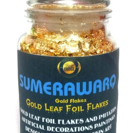 Gold leaf schabin gilding flakes bottle – Sumera Warq