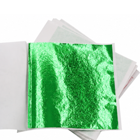 green leaf foil sheets