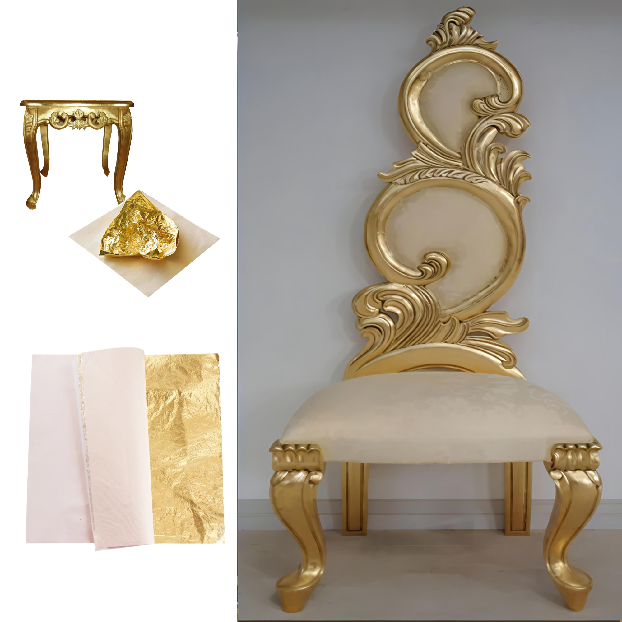 gold leaf 16x16cm