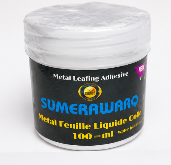 SUMERAWARQ Metal Leafing Adhesive Glue 100ml water-based gilding glue for gold and silver leaf