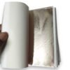 Light champagne silver foil sheets pack with Sumera Warq branded label