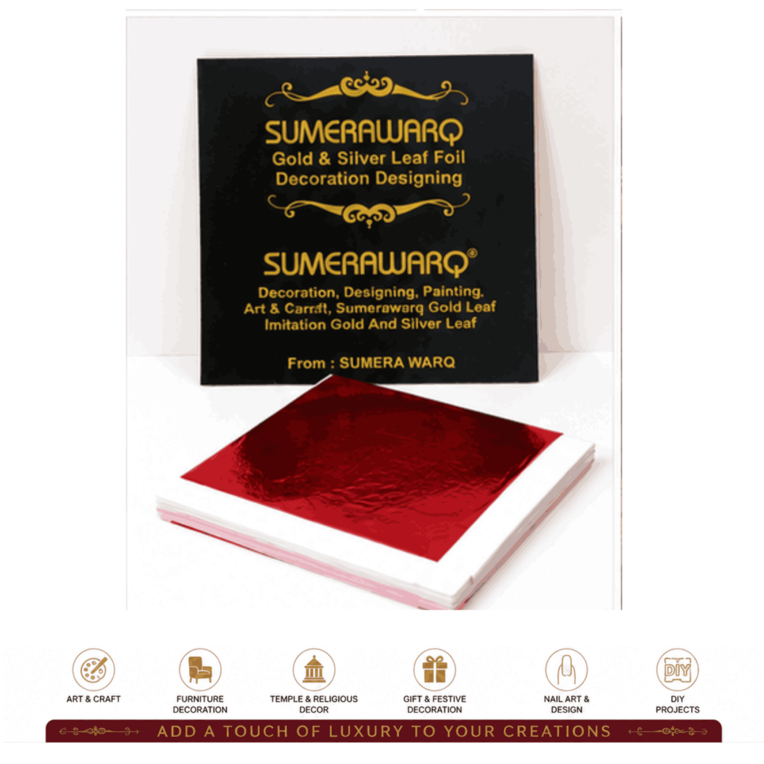 gold leaf red color