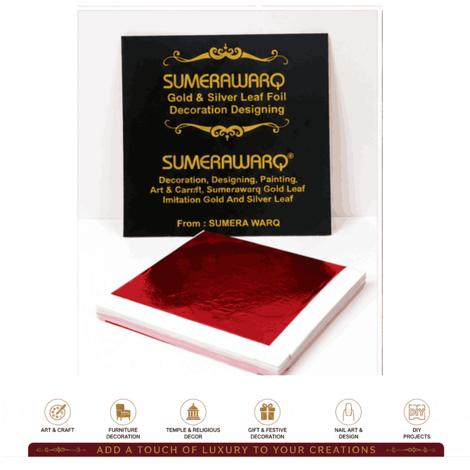 gold leaf red color