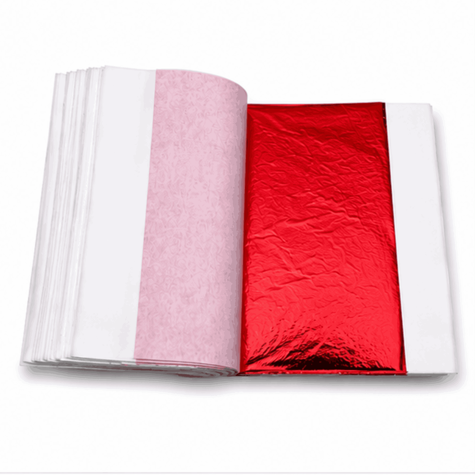 SUMERA WARQ Gold Leaf Red Color Foil Sheet 14×14 cm