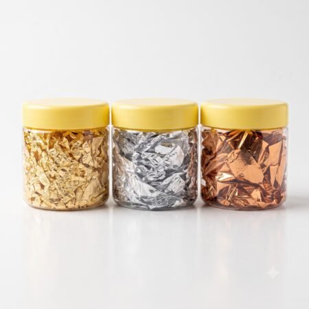 Gold, Silver & Copper Foil Flakes for Art & Crafts - 10 Gram