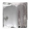 Silver glossy leaf foil sheet 14x14 cm mirror finish pack of 20 - Sumera Warq
