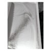 Single silver glossy leaf foil sheet 14x14 cm from 20 piece pack