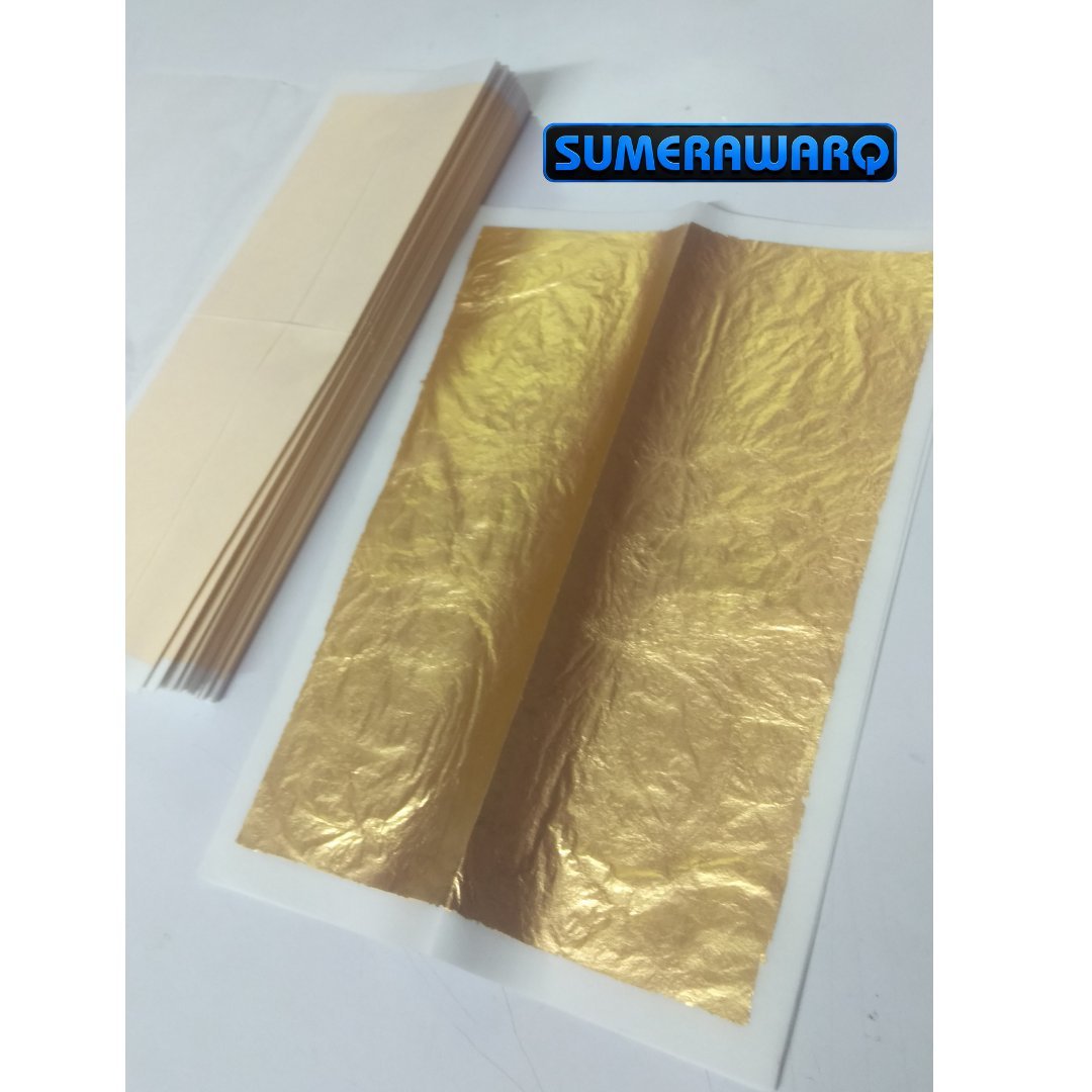 Stack of 24K gold leaf 6x8 inch booklets