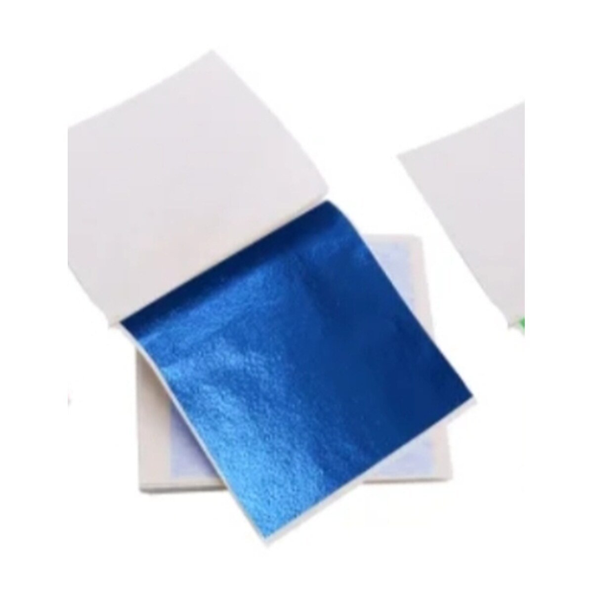 Cornflower blue metallic foil sheet 14x14 cm for resin art, nail art and craft gilding - SUMERA WARQ Jaipur