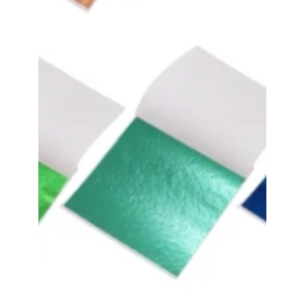 Emerald green metallic foil sheet 14x14 cm for resin art, nail art and craft gilding - SUMERA WARQ Jaipur