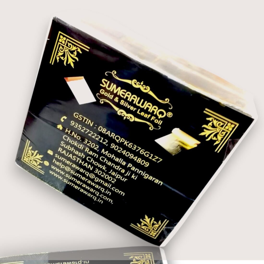 Gold leaf foil sheets 14 x 14 cm imitation gold leaf bulk pack of 1000 sheets by Sumera Warq