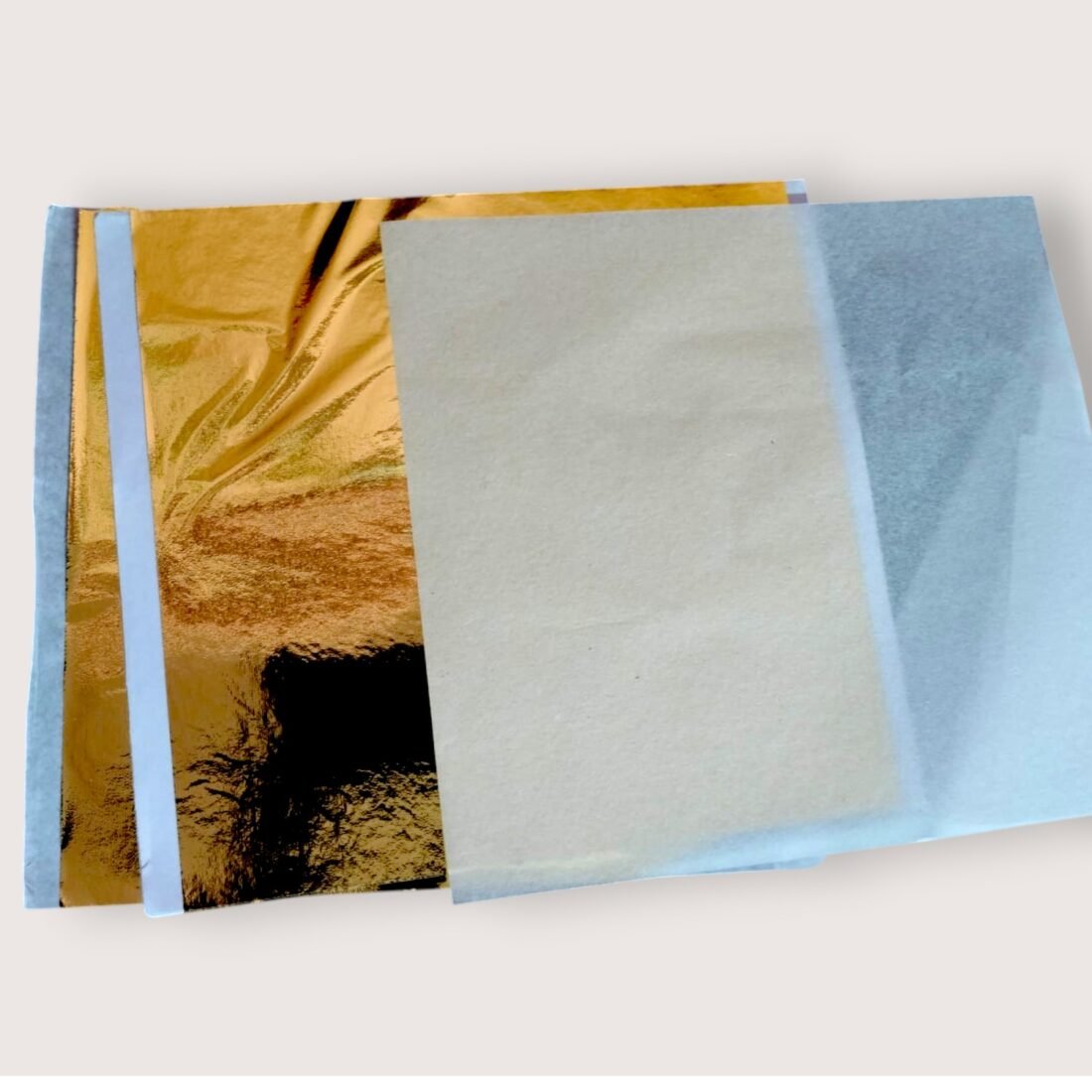 Gold leaf foil sheets 14 x 14 cm imitation gold leaf bulk pack of 1000 sheets by Sumera Warq