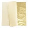 Open gold leaf foil sheet 16x16 cm showing shine