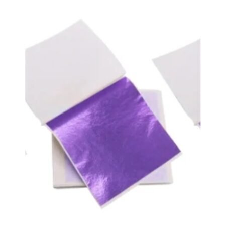 Purple colour metallic foil sheet 14x14 cm for resin art, nail art and craft gilding - SUMERA WARQ Jaipur