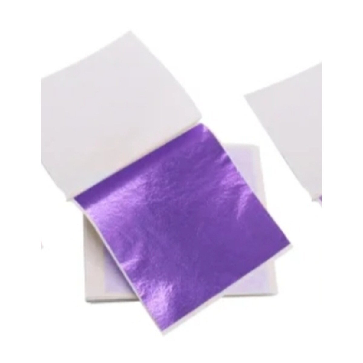 Purple colour metallic foil sheet 14x14 cm for resin art, nail art and craft gilding - SUMERA WARQ Jaipur