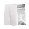 Silver leaf foil sheet 16x16 cm shown with tissue paper backing