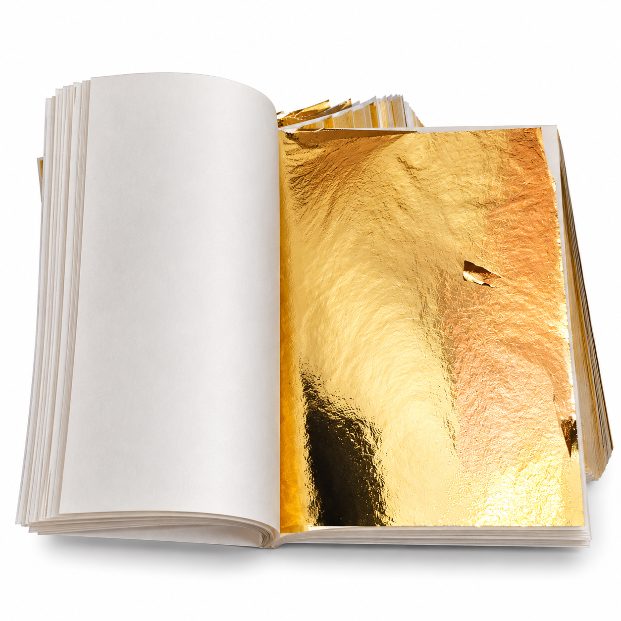 A Grade 1000 gold leaf sheets 8x8 cm bright even gold finish