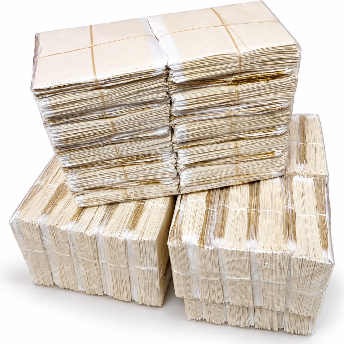 gold leaf gaddi 25 sheets 2 fold packing ka stack