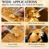 Gold leafing tweezer uses - mandir, murti, frame gilding and craft