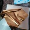 rose gold leaf foil sheet ka closeup - shine aur colour