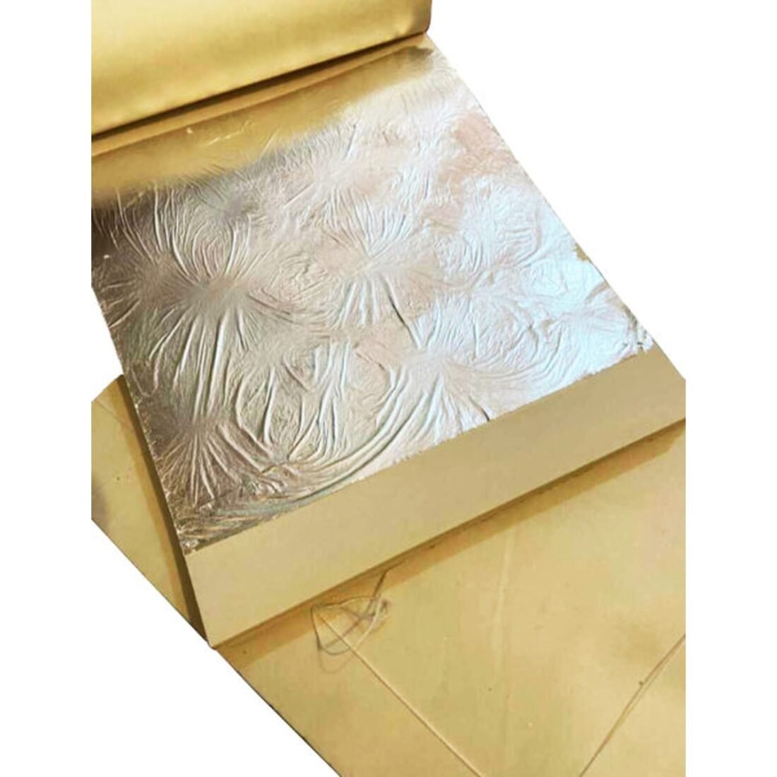 sumerawarq edible silver leaf warq single leaf closeup