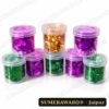 sumerawarq foil flakes jar gold purple green set