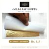 Gold leaf sheets 4x6 inch 20 sheets pack SUMERAWARQ