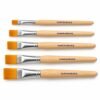 Gold leafing brush flat chapta set of 5 sizes - Sumera Warq