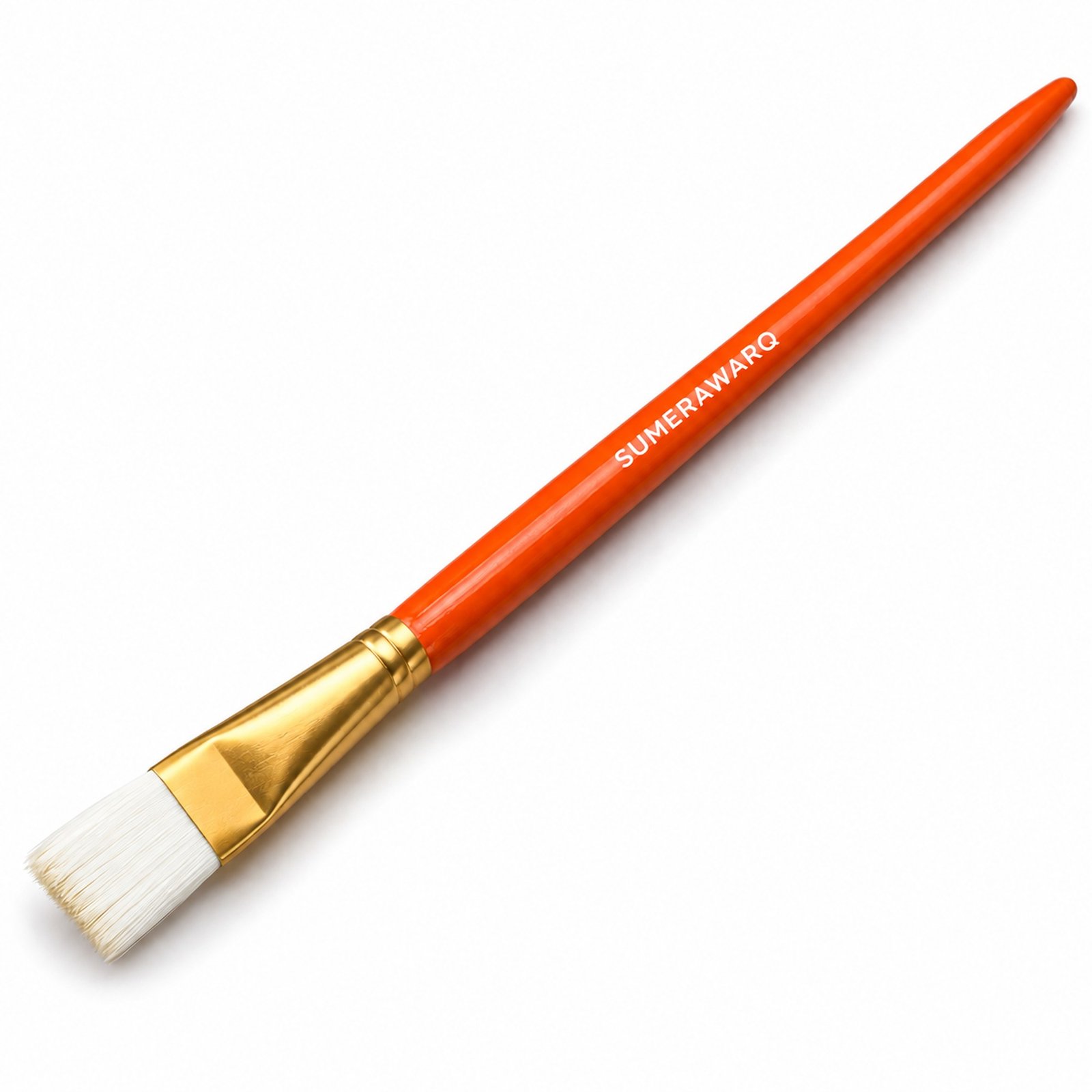 Sumerawarq Gold Leafing Brush Flat Size 12 Orange Handle