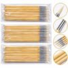 Round gold leafing brush packs with bristle and ferrule details - Sumera Warq