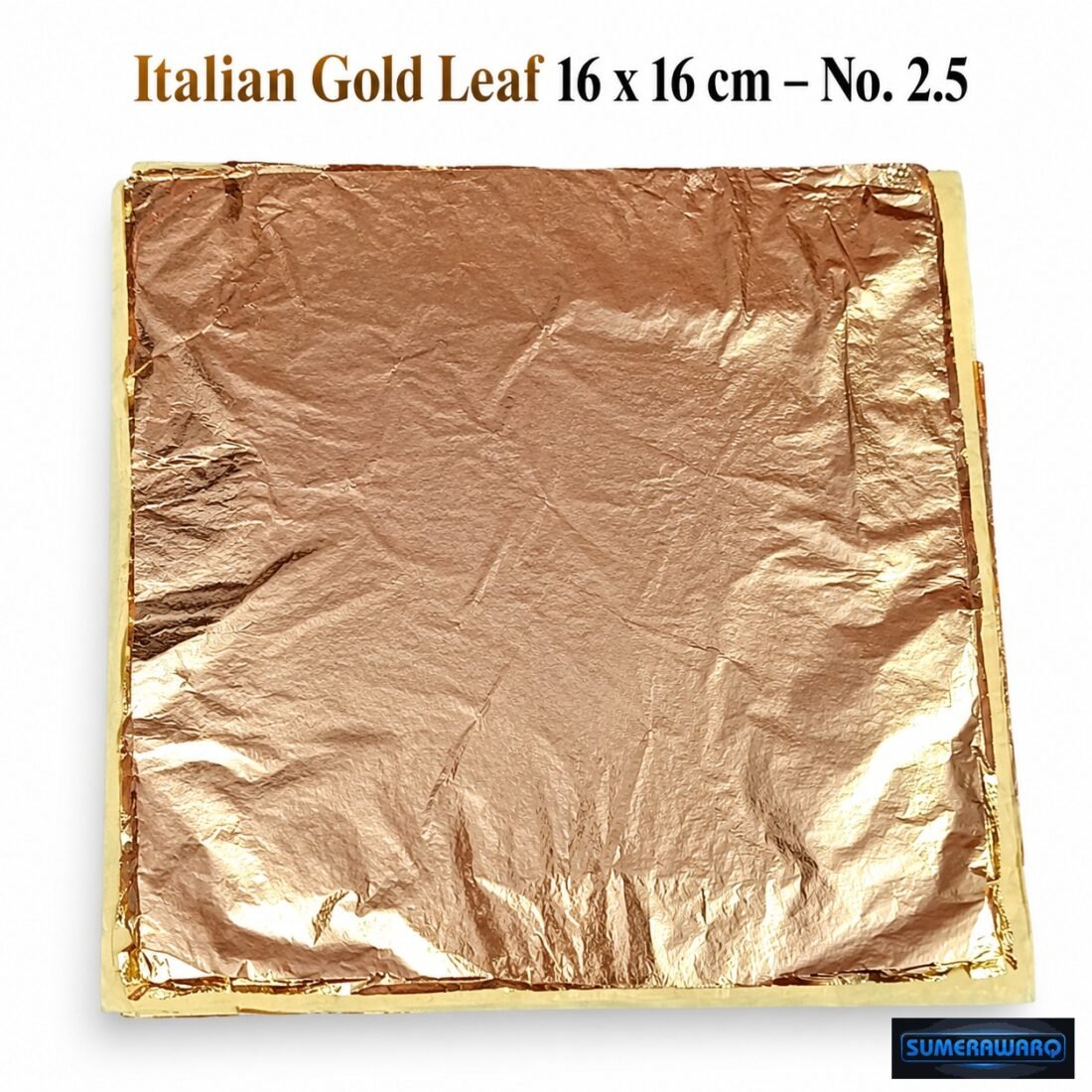 sumerawarq italian gold leaf 16x16 cm no 2.5