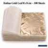 sumerawarq italian gold leaf 8x8 cm booklet