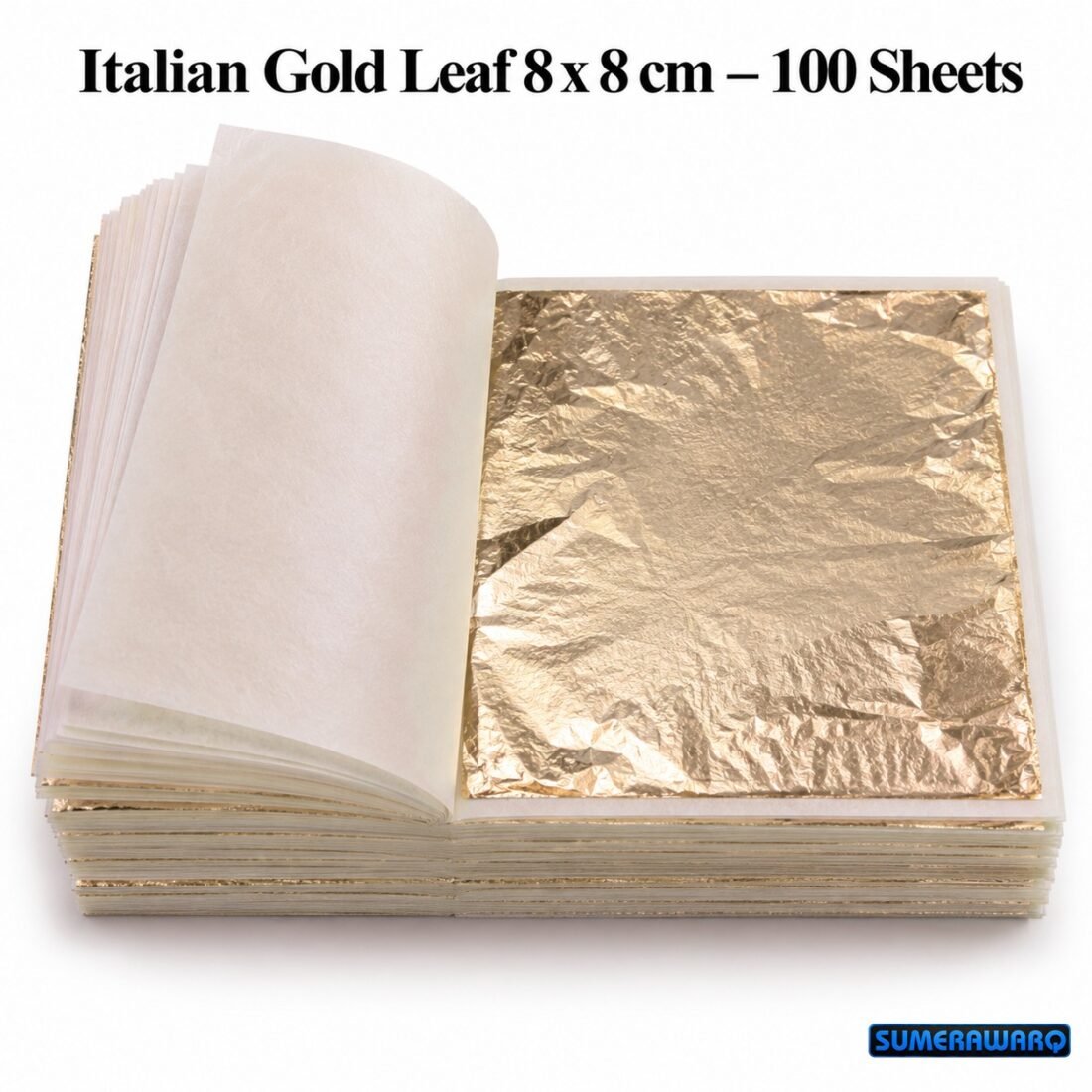 sumerawarq italian gold leaf 8x8 cm booklet