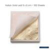 sumerawarq italian gold leaf foil sheets 8x8 cm